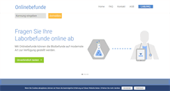 Desktop Screenshot of onlinebefunde.at