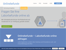 Tablet Screenshot of onlinebefunde.at