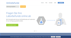 Desktop Screenshot of onlinebefunde.com